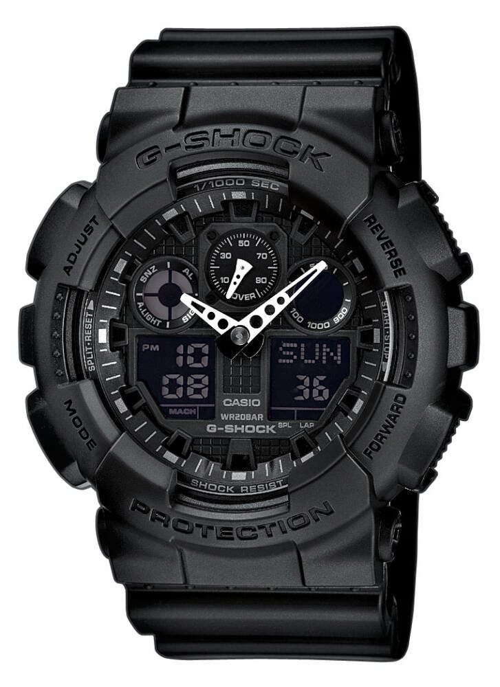 Zegarek Casio G-shock GA-100-1A1ER bieganie basen