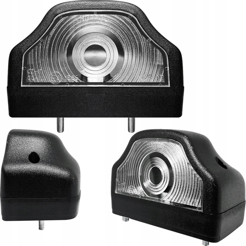 LAMPA TABLICY REJESTRACYJNEJ CZARNA UNIWERSALNA