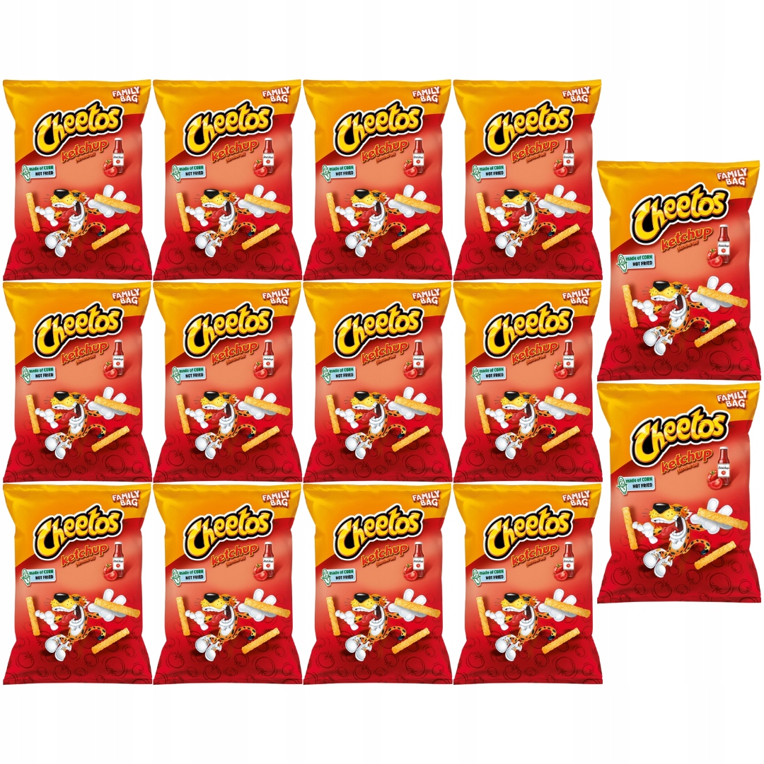 Levně Cheetos Kukuřičné křupky s kečupovou příchutí 150 g x 14 kusů