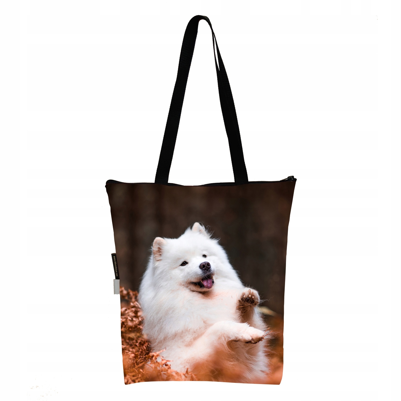 TORBA z psem SAMOYED siatka zakupowa prezent