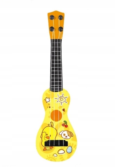 GITARA UKULELE PLASTIKOWA DLA DZIECI 4 STRUNY