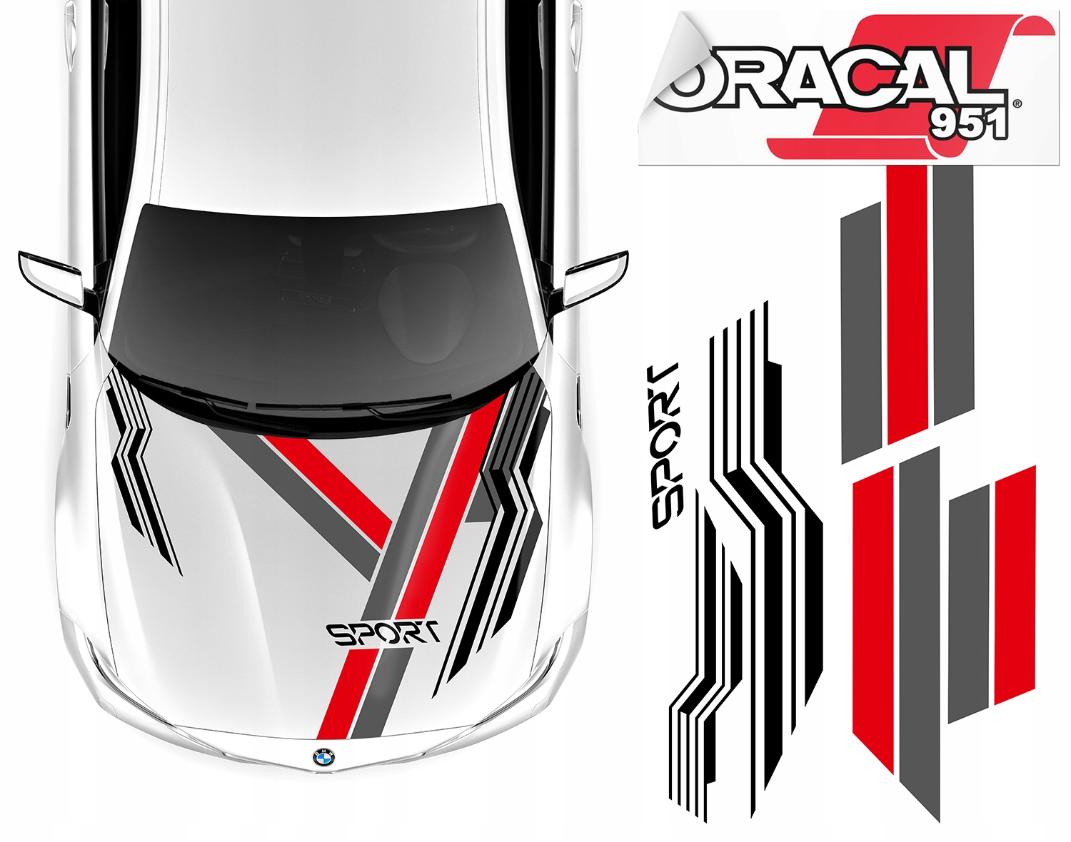 NAKLEJKI MOTYW na MASKĘ SKOŚNE PASKI 91x190cm 951