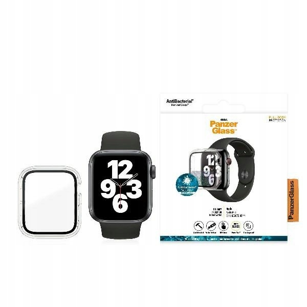 Tvrzené sklo PanzerGlass Full Body pro Apple Watch SE/6/5/4 40 mm, transparentní