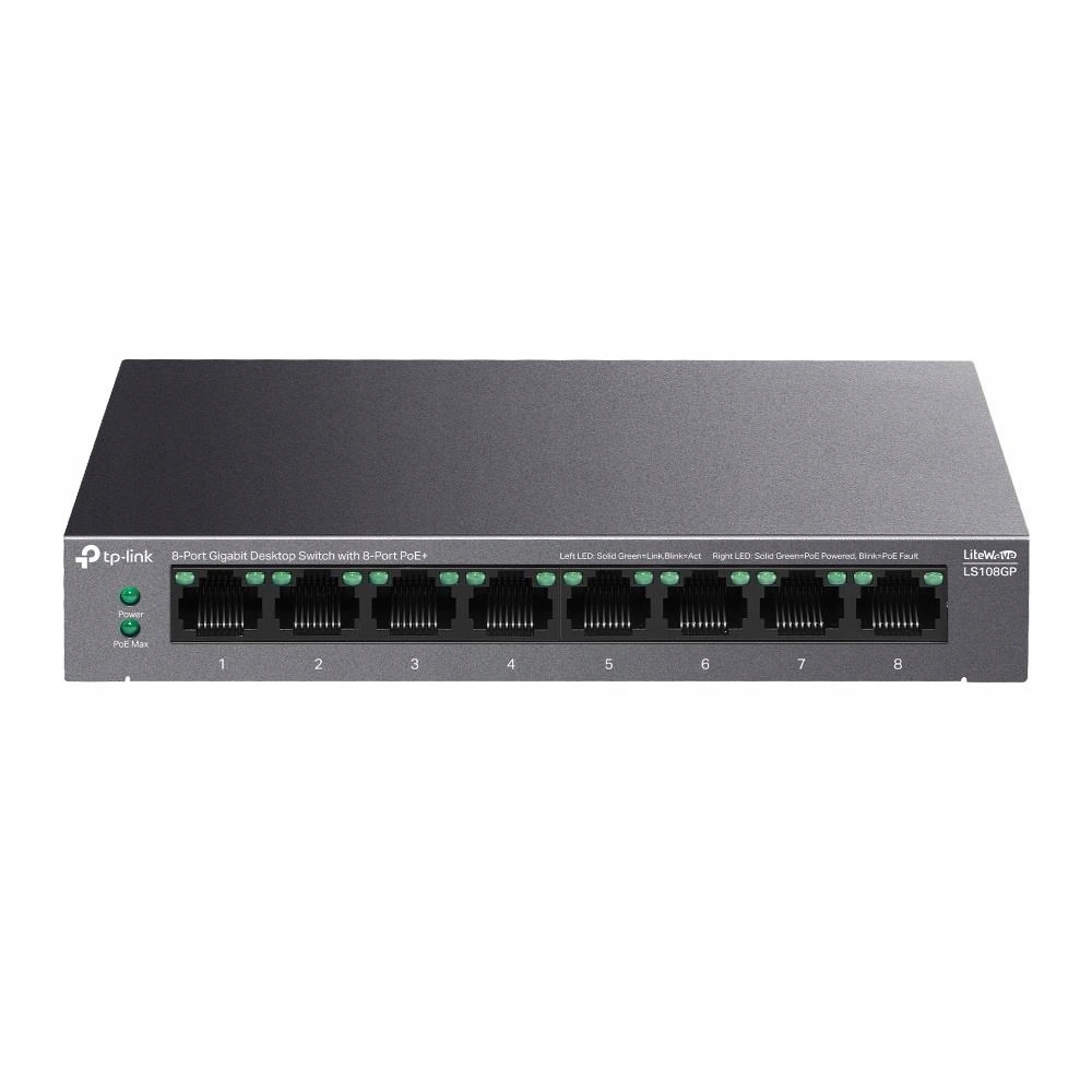 TP-Link LS108GP 8xGb Poe+ Desktop switch LS108GP