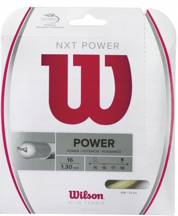 Naciąg tenisowy Wilson Nxt Power (12.2 m) 1,30mm naturalny