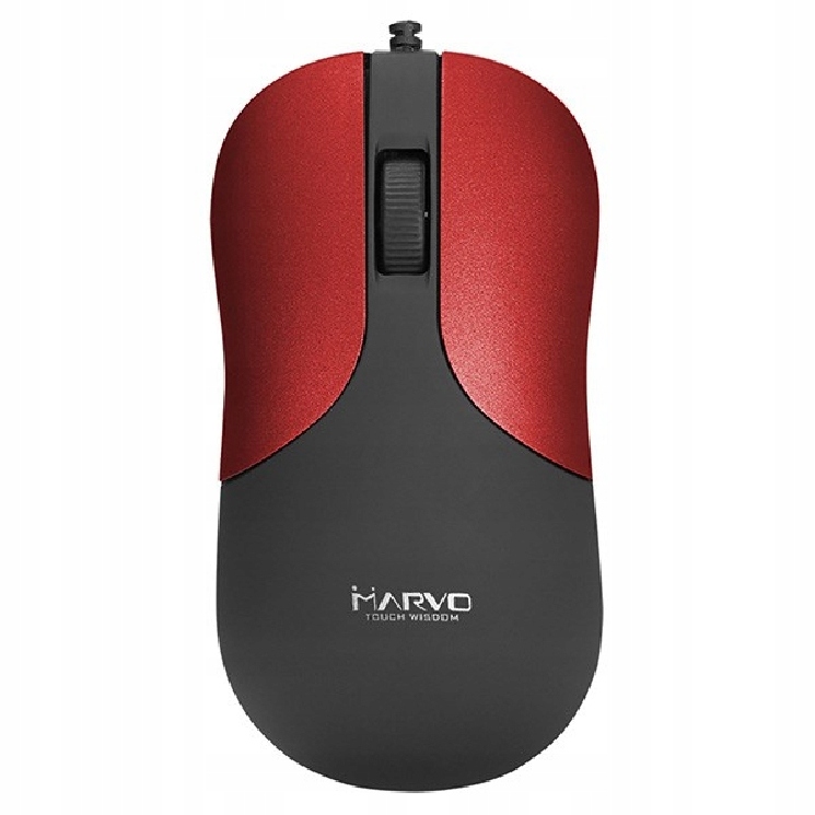 Mysz Przewodowa Czarno-czerwona 1200 Dpi Marvo
