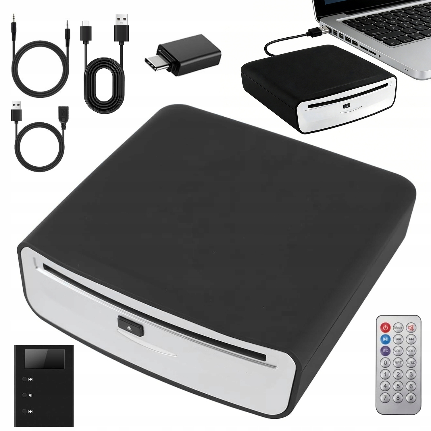 Usb Prehrávač Do Auta, Aux Vstup, Diaľkové Ovládanie, Antišok, 70 CM