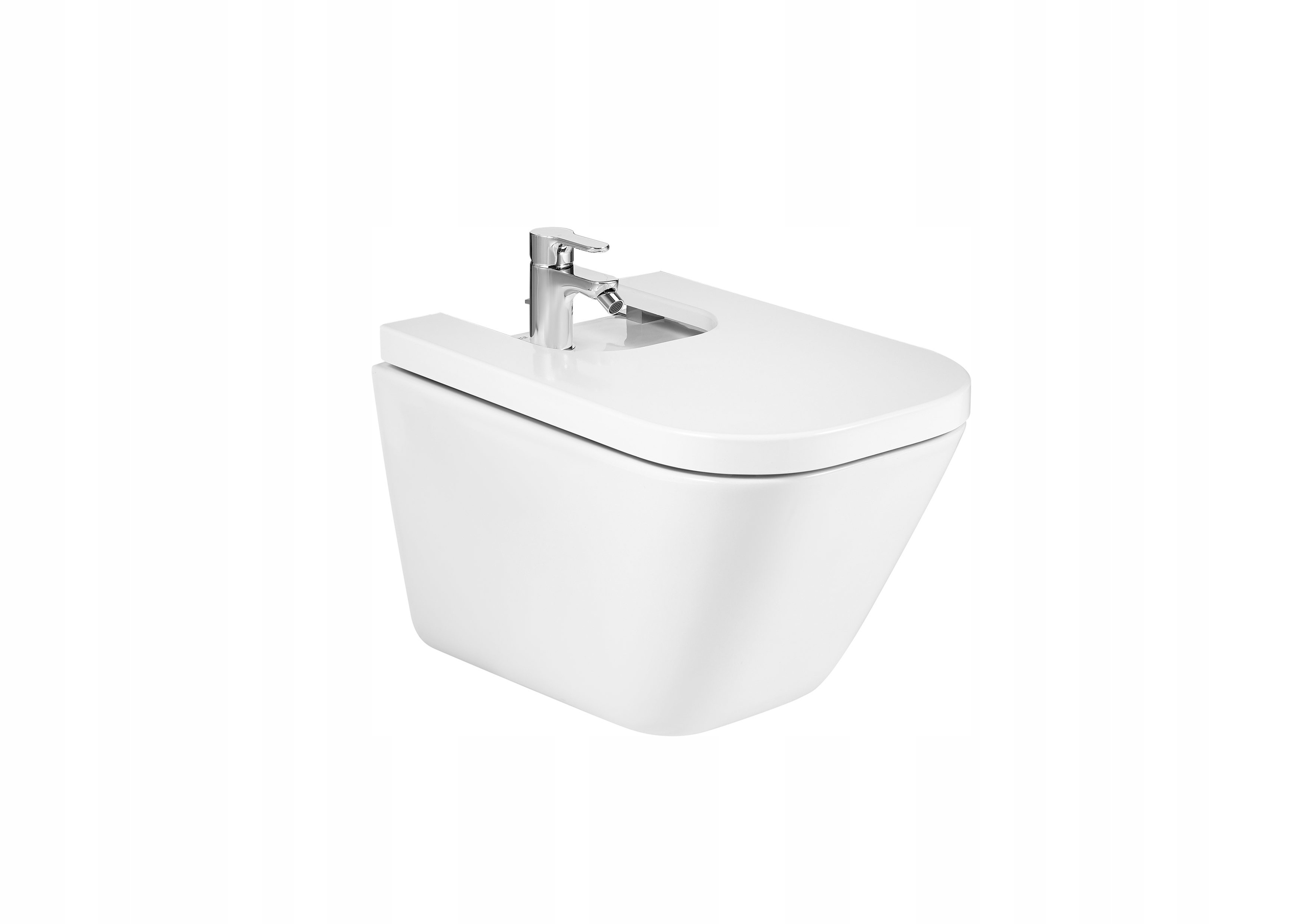 Gap Square Bidet podwieszany 54cm Supraglaze Roca