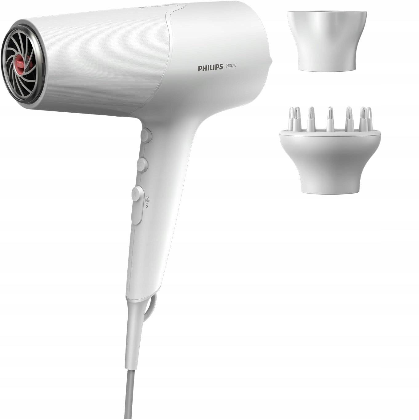 Vysoušeč vlasů Philips 5000, ionizace, Difuzér, nástavec pro styling