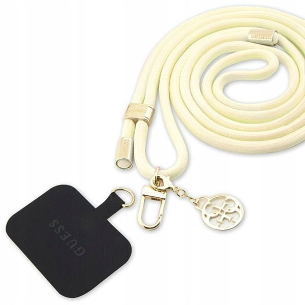 Guess GUOUCNMG4EE Universal Cbdy Cord pásek béžový/bílý