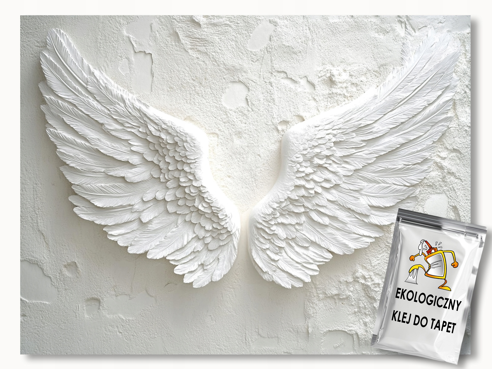 Fototapeta Flizelina Stěna Struktura Křídla Pera Anděl 368x254 lepidlo