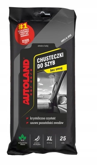 Autoland Ściereczki Do Szyb x25SZT Premium Czarne