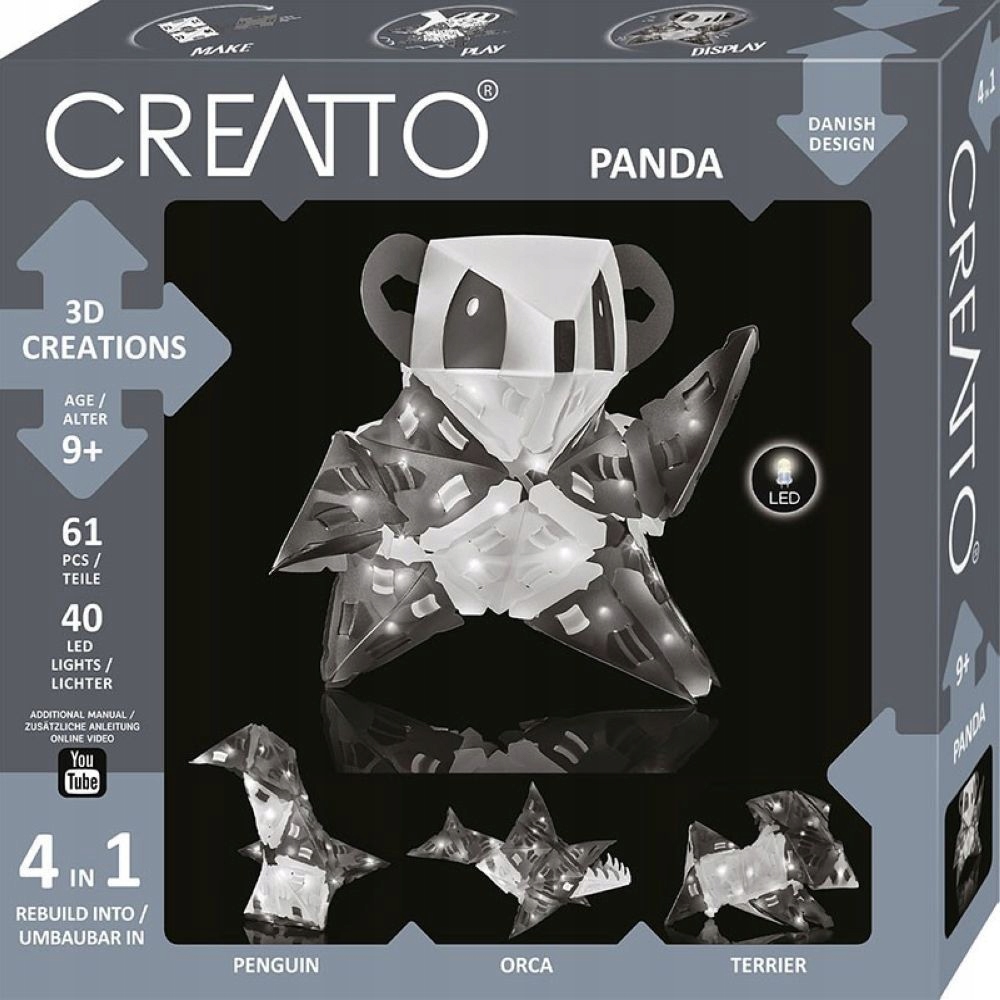 

Zestawy Kreatywny- Creatto Świecąca Panda