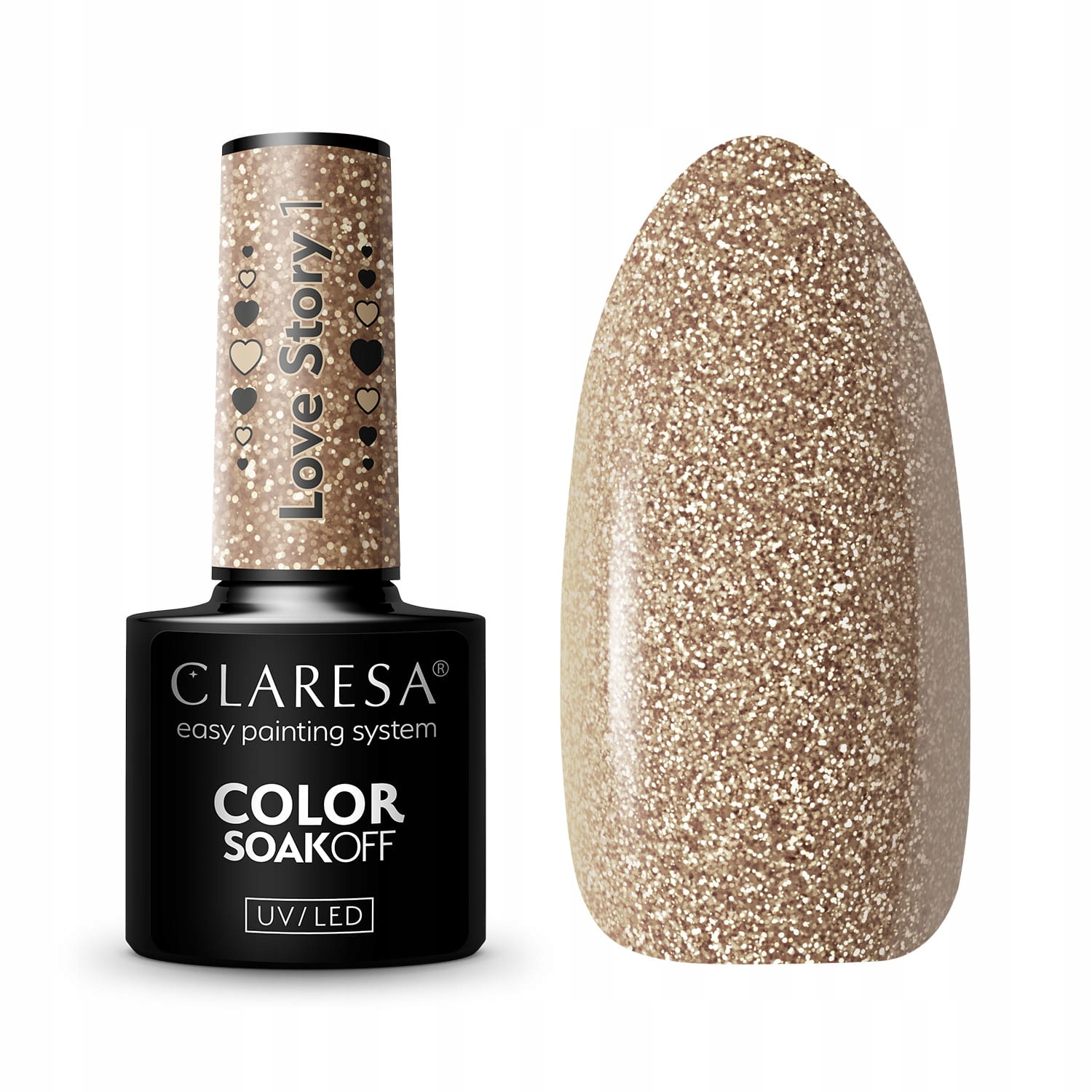 

Claresa lakier hybrydowy Love Story 1 5g
