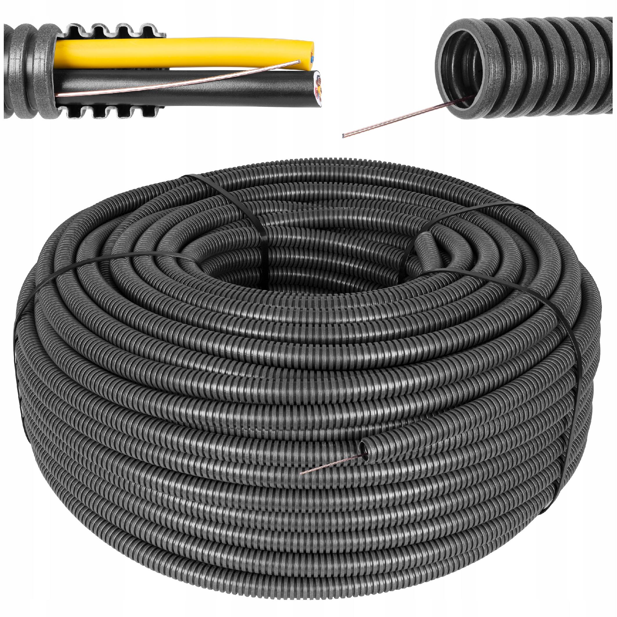 

Rura Karbowana Peszel Z Pilotem 750N Pvc 25mm 100m