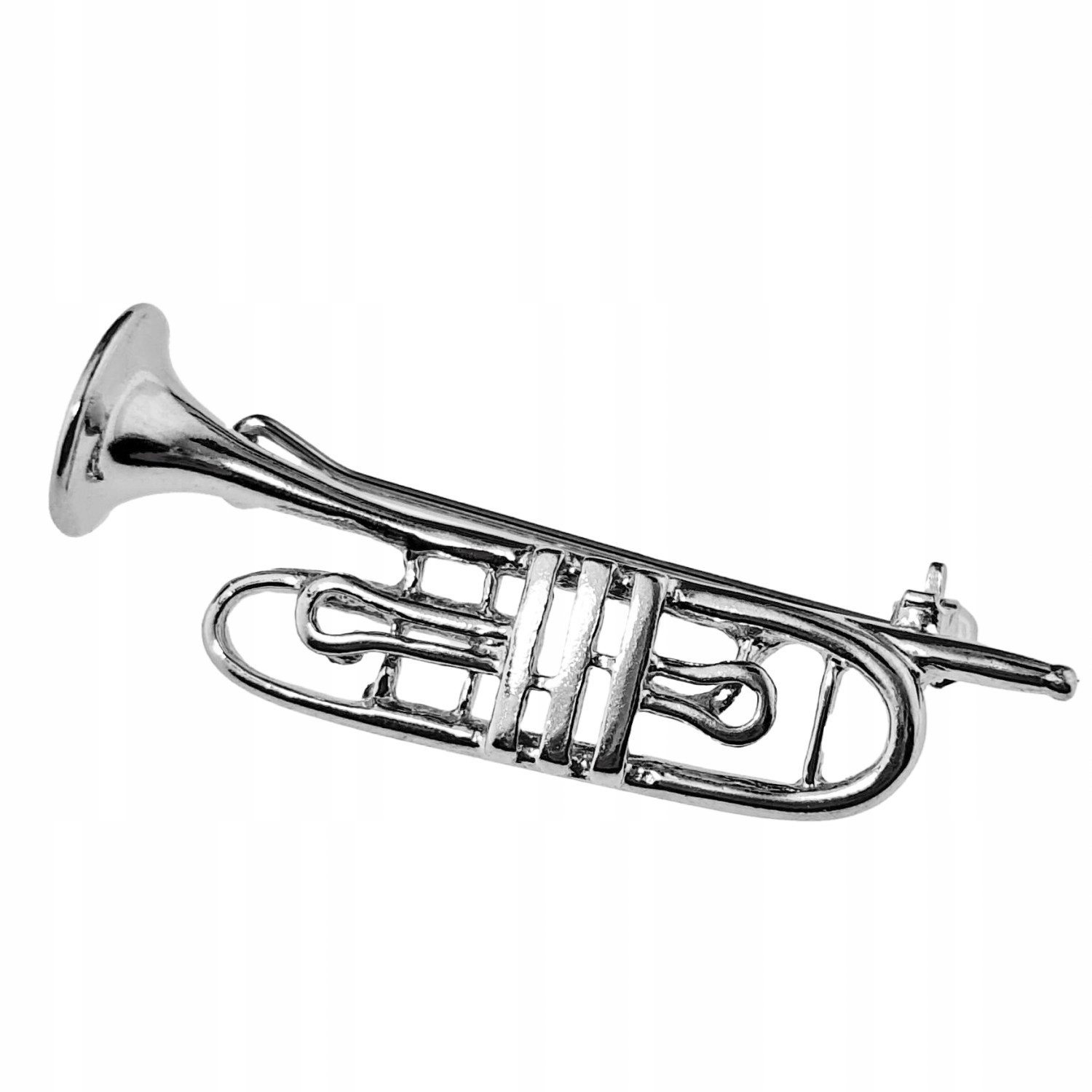 Dámská Brož s harfou, stříbro 925, hudební nástroje