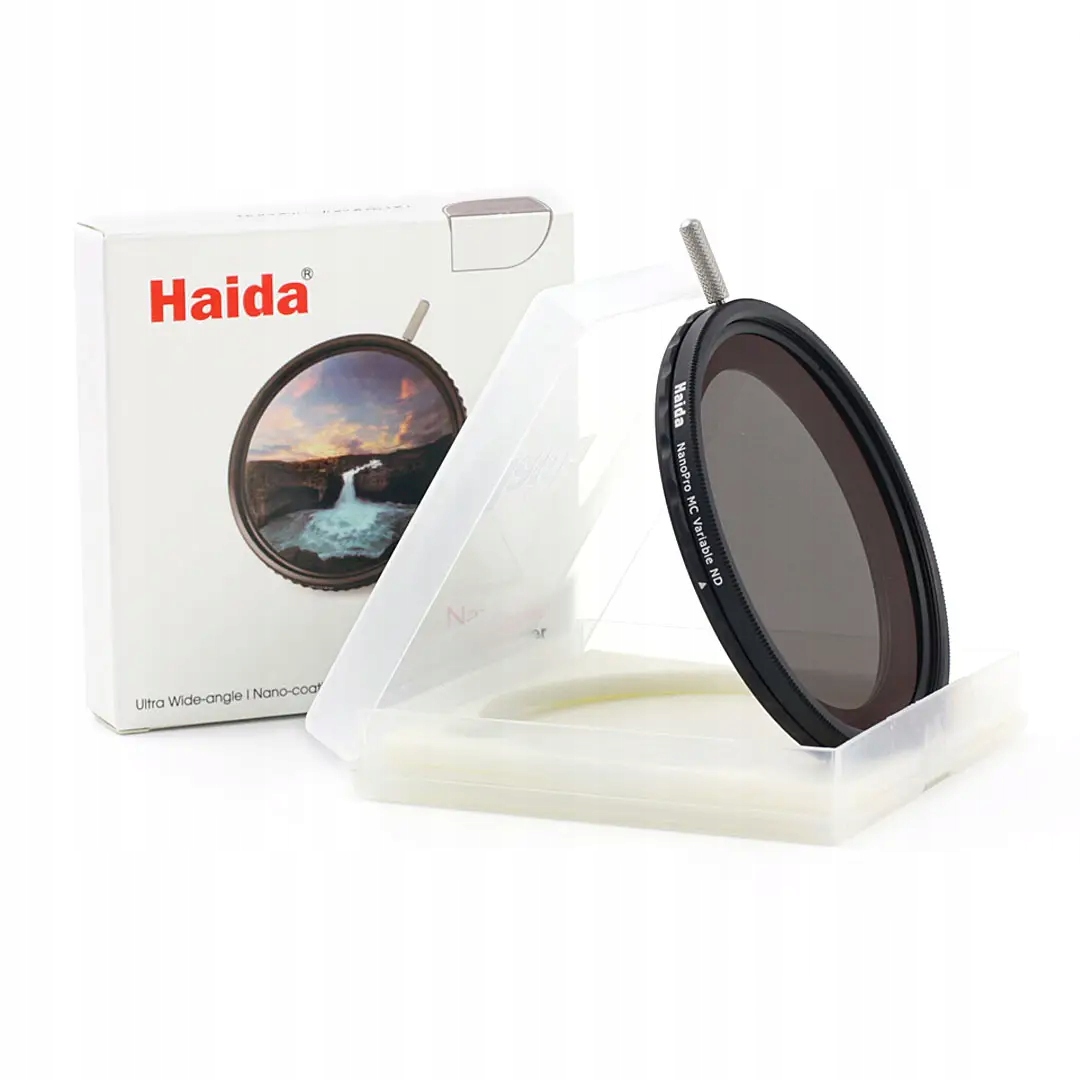 Šedý nastavitelný filtr Haida NanoPro Variable Nd (3.5-9 stop) 72 mm
