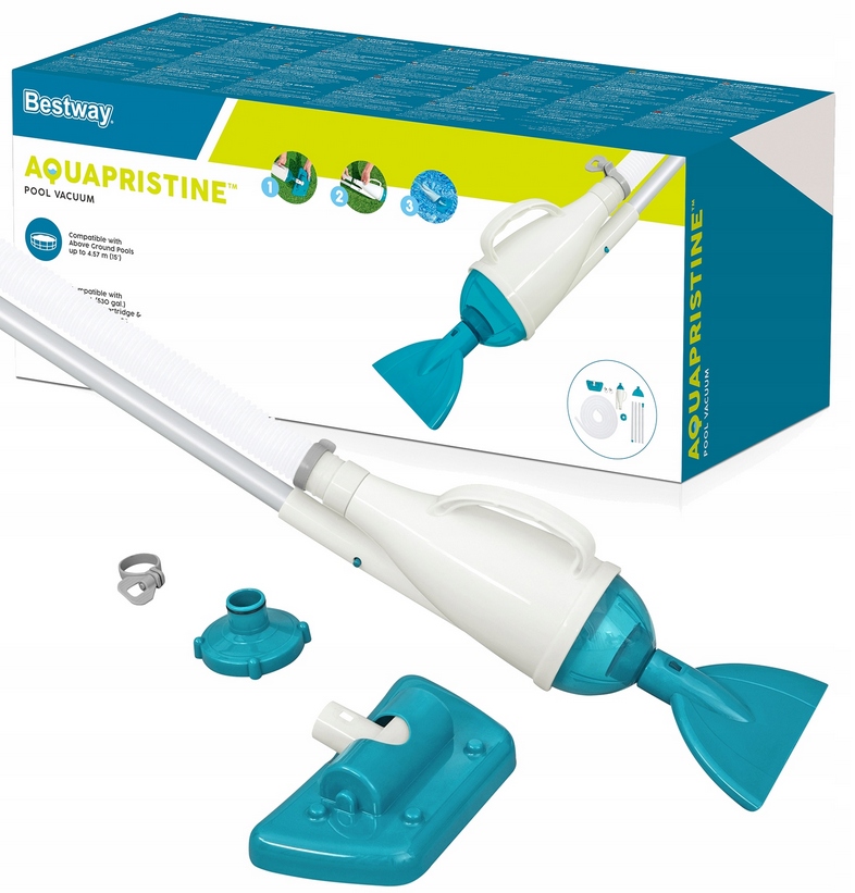 ODKURZACZ DO BASENU Basenowy Mocny DO CZYSZCZENIA DNA ZESTAW + Długi Kij EAN (GTIN) 6941607346761