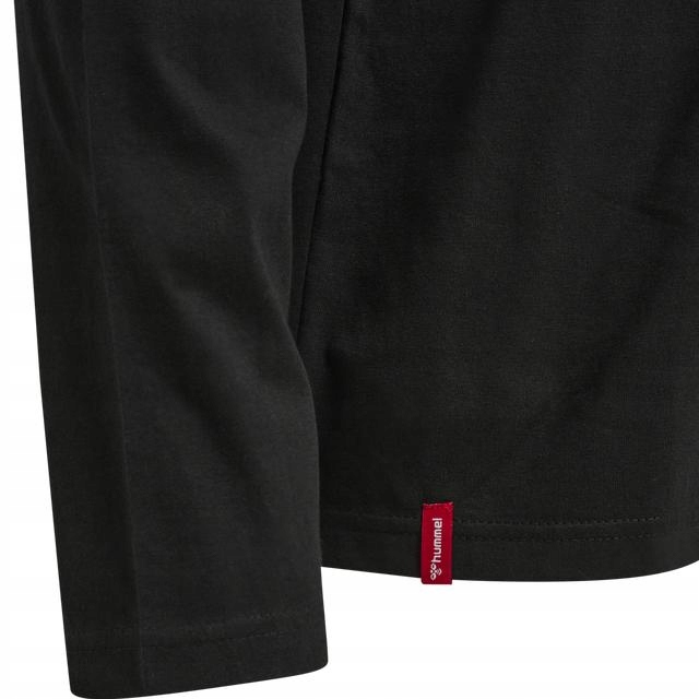 HUMMEL CZARNA KOSZULKA Z DŁUGIM RĘKAWEM QMX HMR__S Wzór dominujący bez wzoru