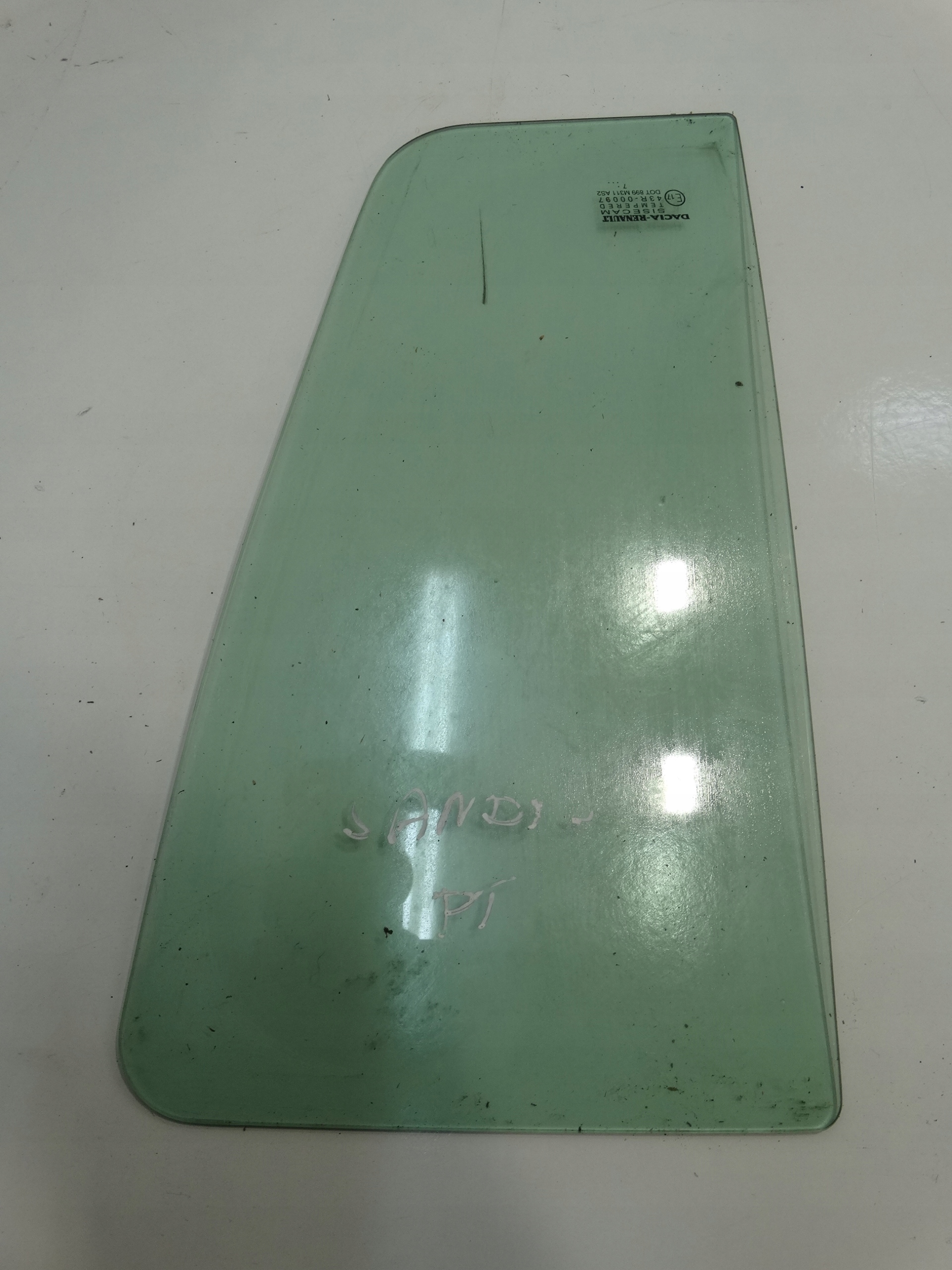window bodywork left rear part DACIA SANDERO II 2017R. 43R-00097