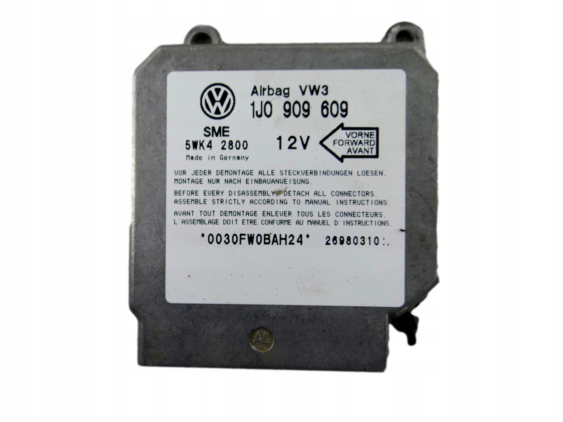 modulo SENSOR airbag VOLKSWAGEN GOLF IV 1J0 909 609