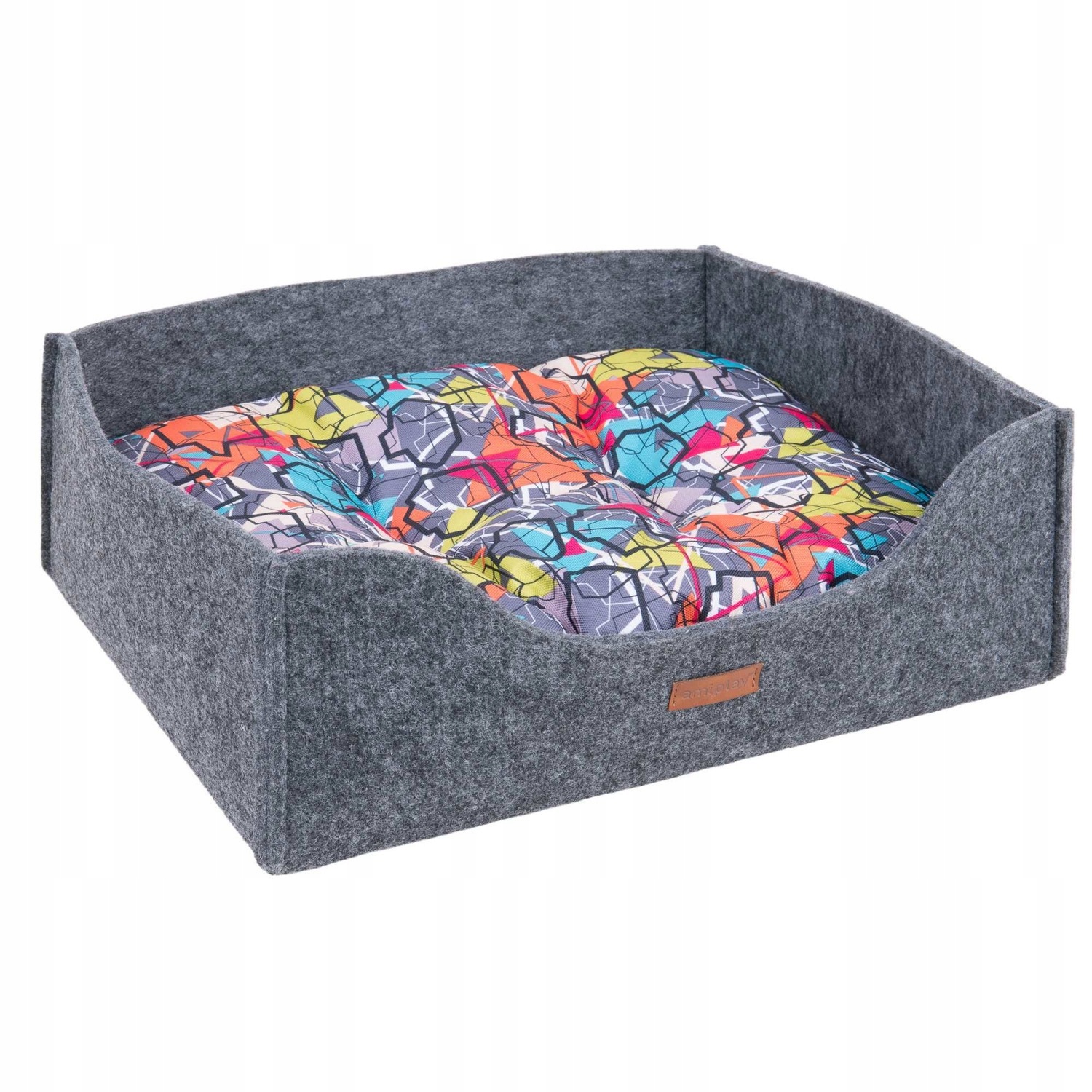 

amiplay Sofa Legowisko dla Psa 2in1 Hygge M Szary
