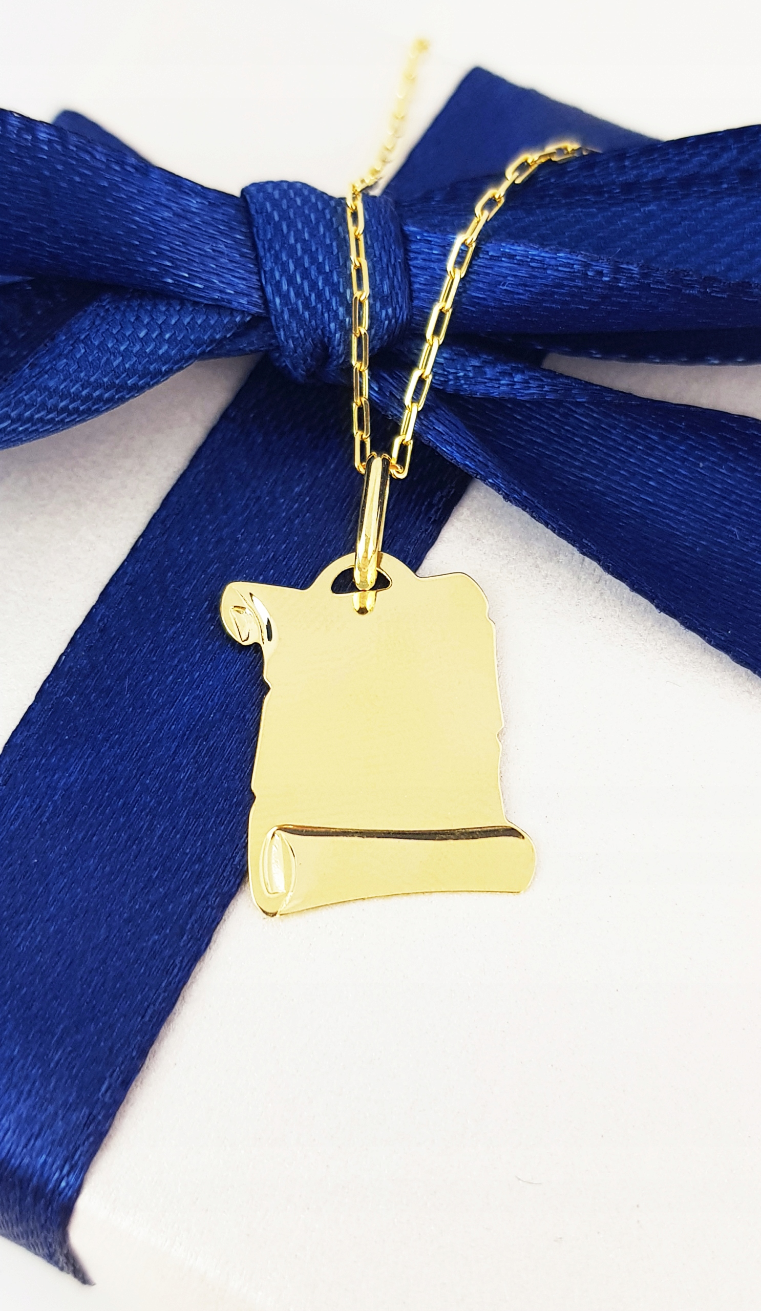 ZŁOTA ZAWIESZKA MEDALIK PAPIRUS pr. 585 PREZENT Rodzaj Wyrób jubilerski