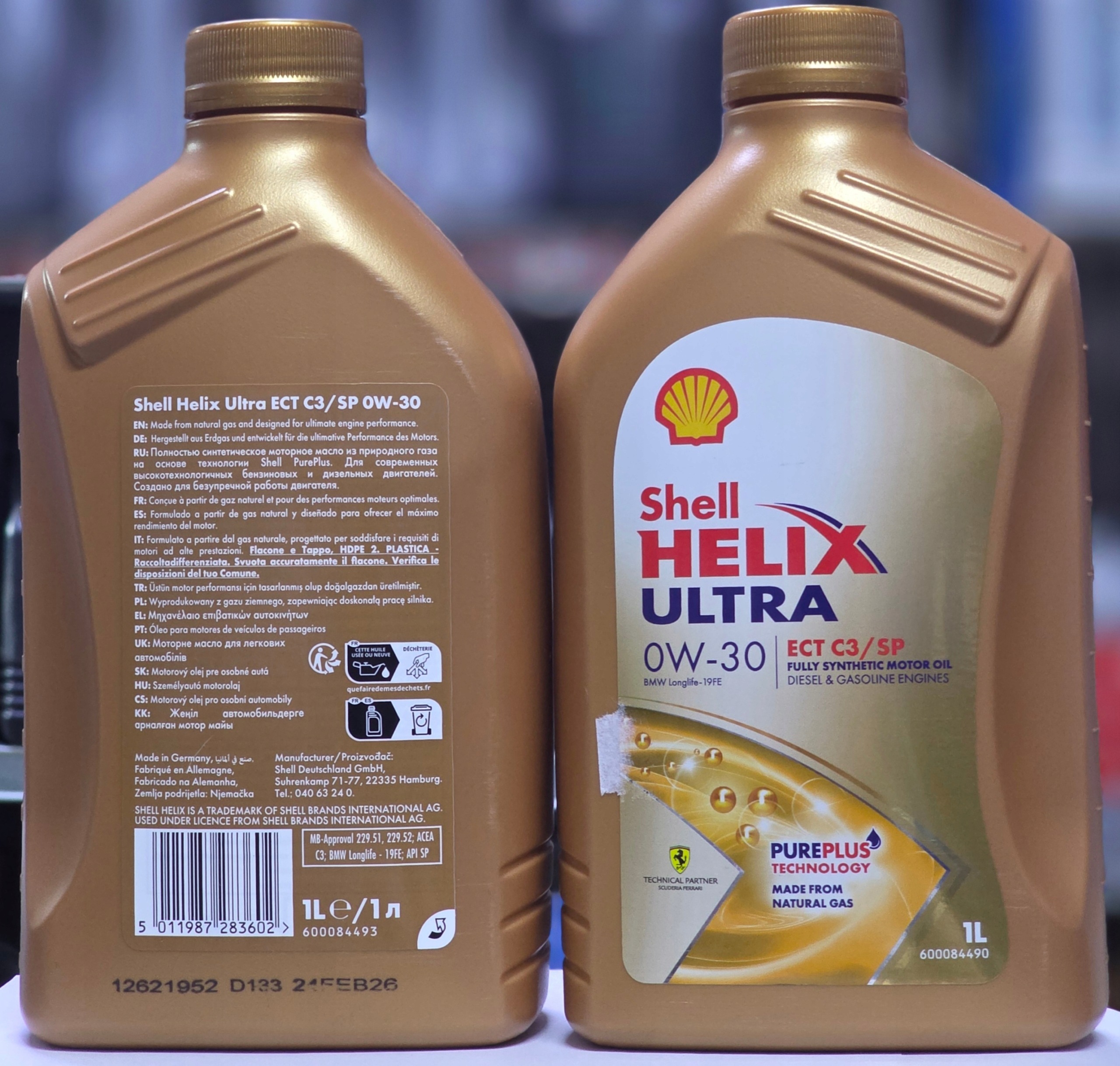 Olej Silnikowy Shell Helix Ultra 0W30 0W-30 Ect C3 Mb 229.51 Bmw LL 19FE
