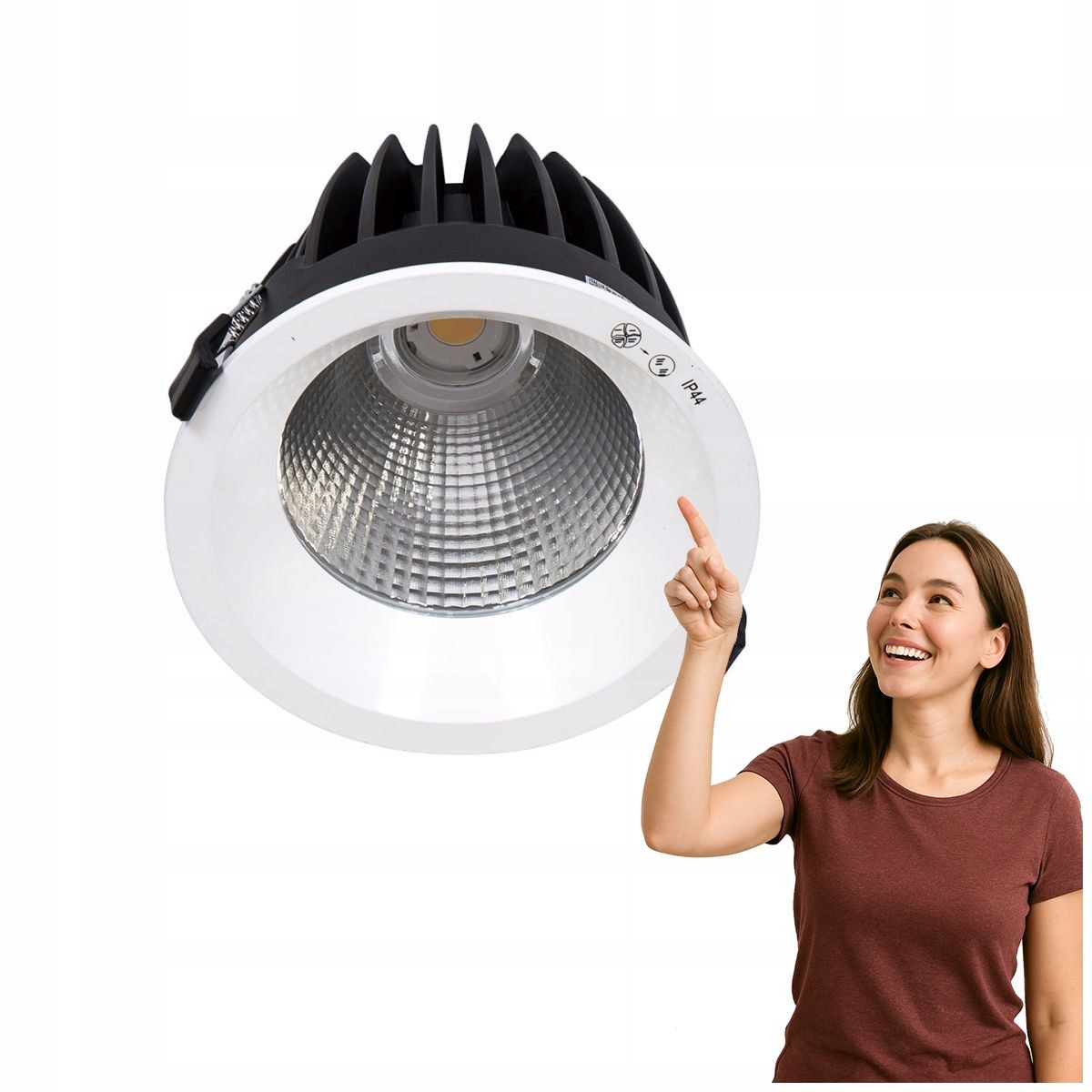 Zápustné kulaté stropní svítidlo Led 38W Kerez IP54 DG-150C/WK-NW/70 Italux