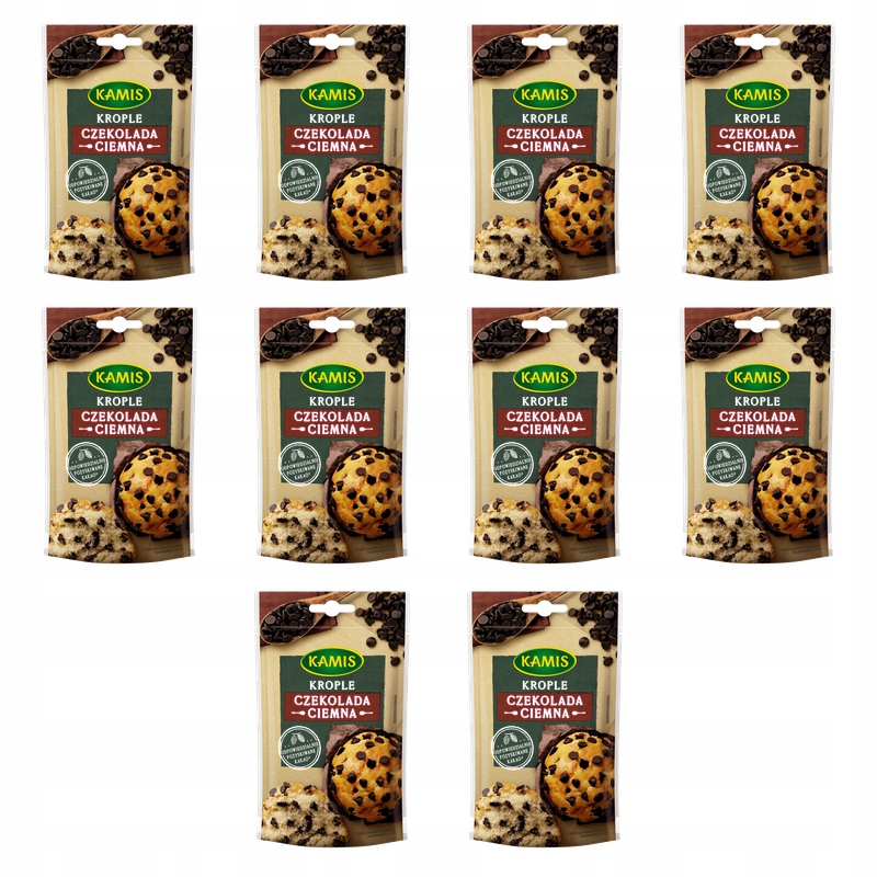 Kamis Kapky z tmavé čokolády 100 g X10