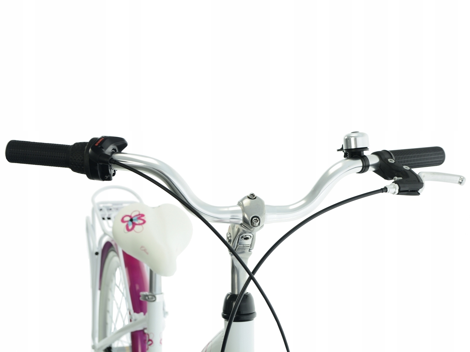 Rower Kands 24 Olivia r14 cali biało-różowy połysk 2025 Nowość na rynku !!