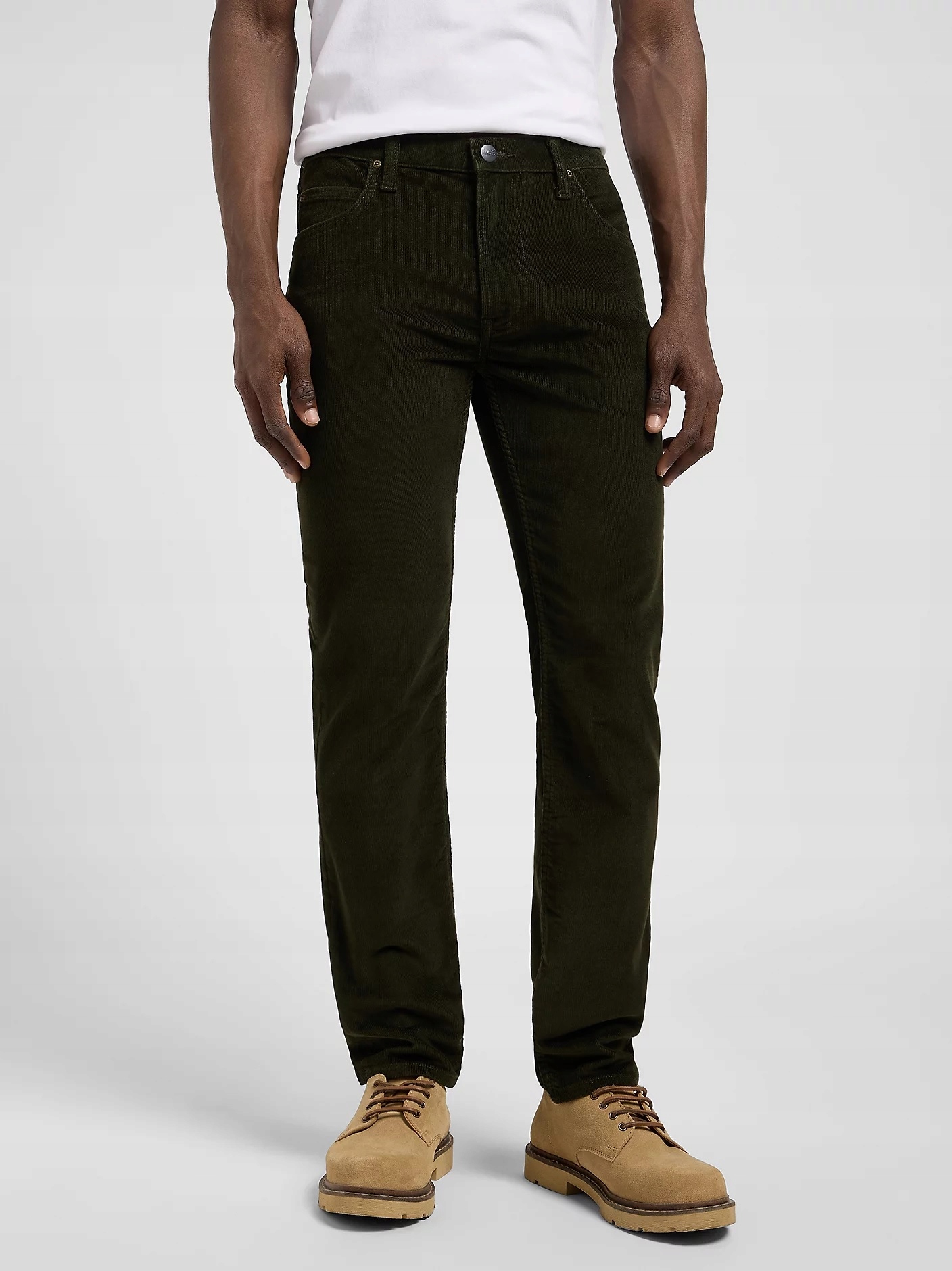 Pánské manšestry Lee Rider Slim 112370641 Olive Night W36 L32 Zúžené