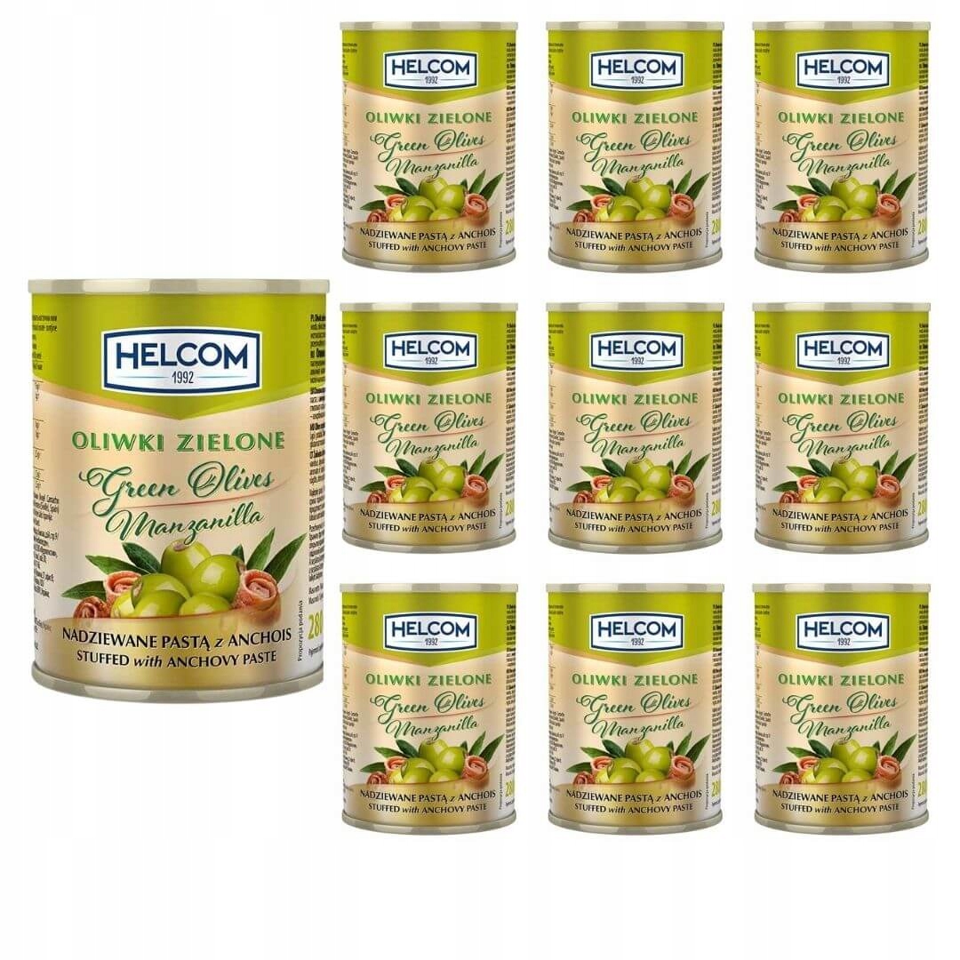 

Oliwki zielone nadziewane pastą z anchois Helcom 3