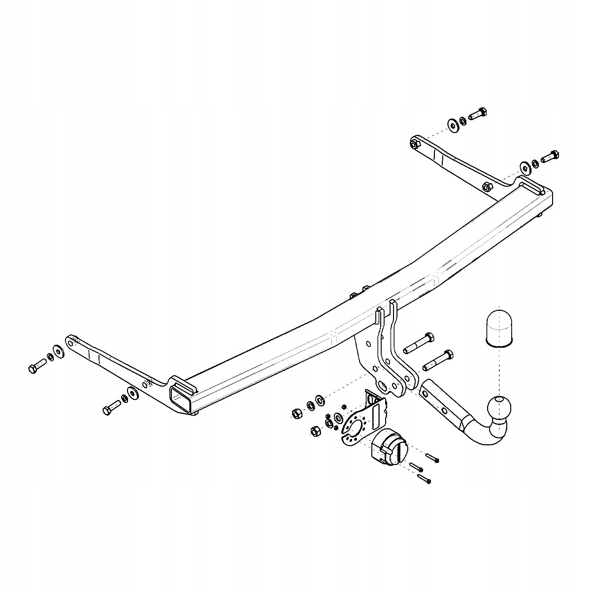 Hak holowniczy Skoda Karoq Crossover od 17 MODUŁ WIĄZKA 13 PIN GRATIS Nowy Producent Steinhof