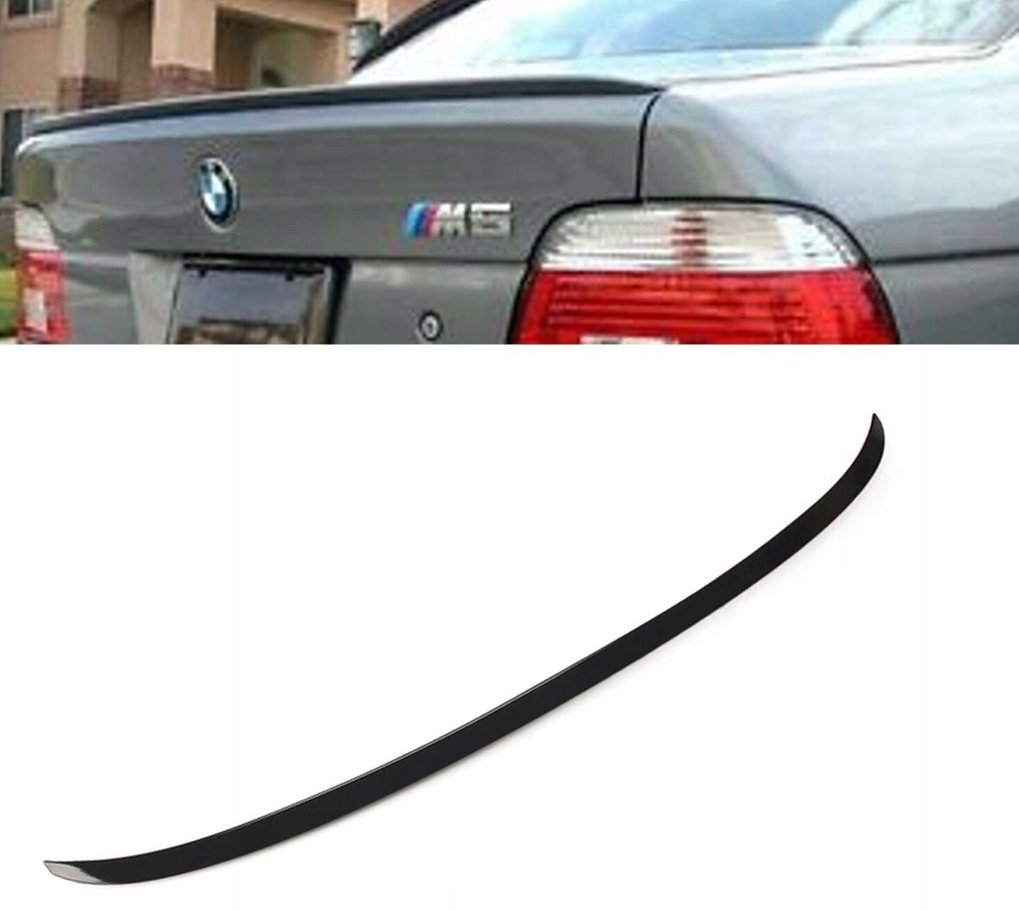 AD002889 - BMW 5 E39 спойлер багажника M5 Lip look Black ABS