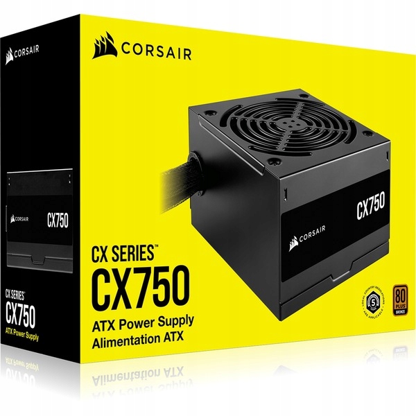 CORSAIR CX Series, CX750, 750 Watt, 80 PLUS Bronze — 9