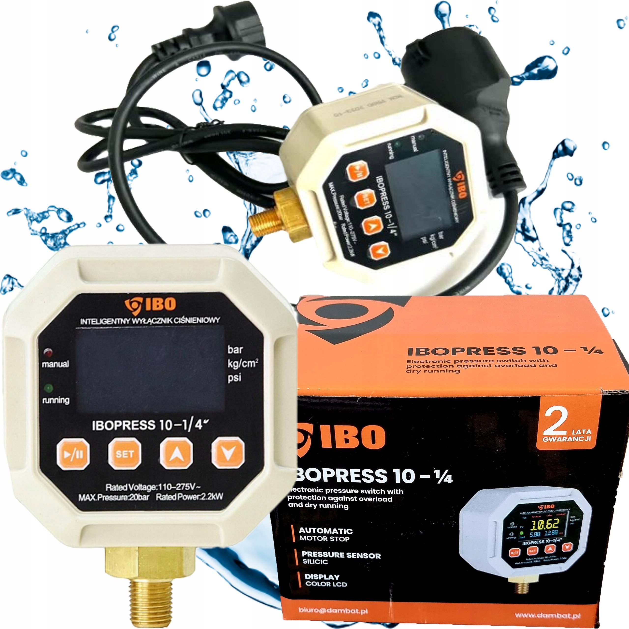 Elektroniczny Włącznik Ciśnienia Ibopress 10-1/4 Ibo Sterownik