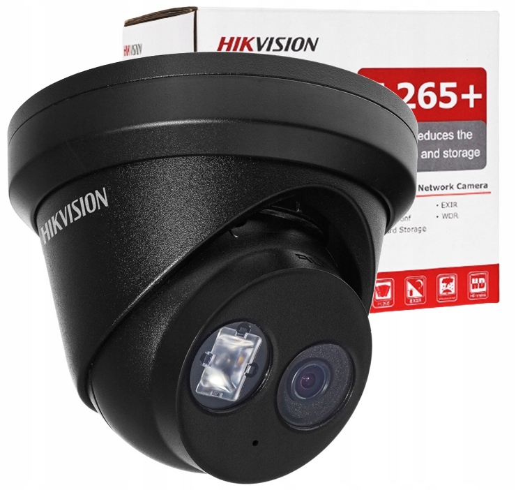 Ip kamera Hikvision DS-2CD2343G2-IU Black 4Mpx Acusense s mikrofónom