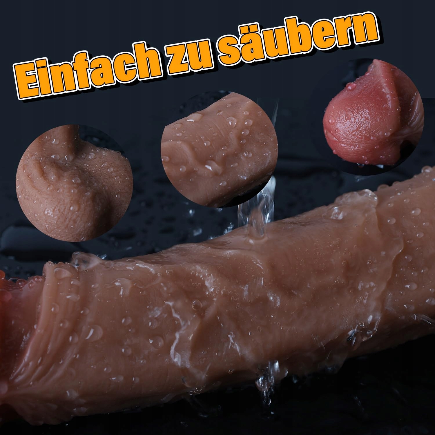 YQLOVE Realistyczny Dildo Silikonowy 22CM Naturalny Dla Kobiet — miniatura 7