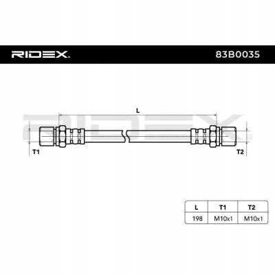 ridex 83B0035 тормозной шланг