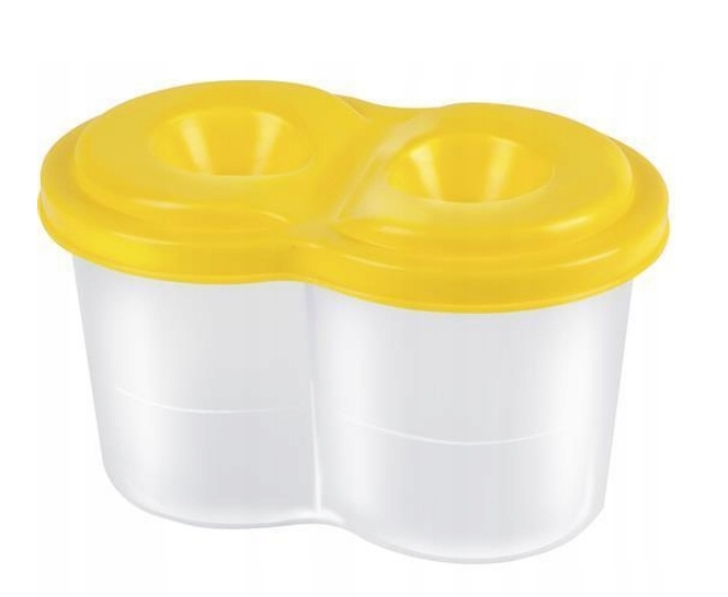 KUBEK NA WODĘ NIEKAPEK PODWÓJNY ŻÓŁTY