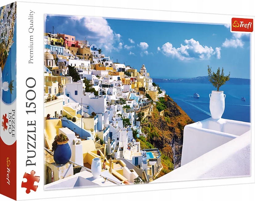 

Puzzle 1500 El Wyspa Santorini Grecja Widok Trefl
