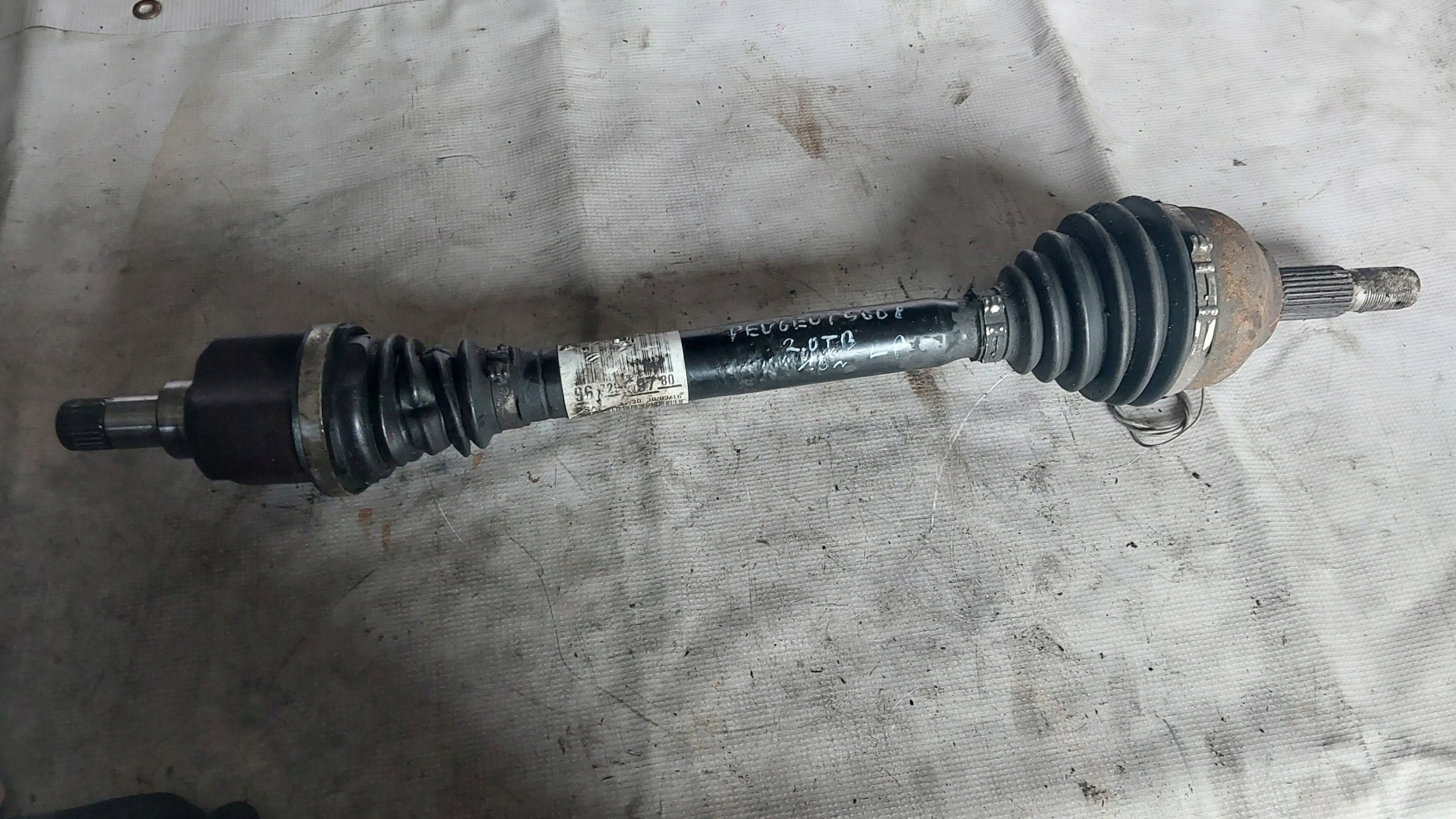 left semi-axis front front PEUGEOT 508 and 1.6THP manual 9672959780