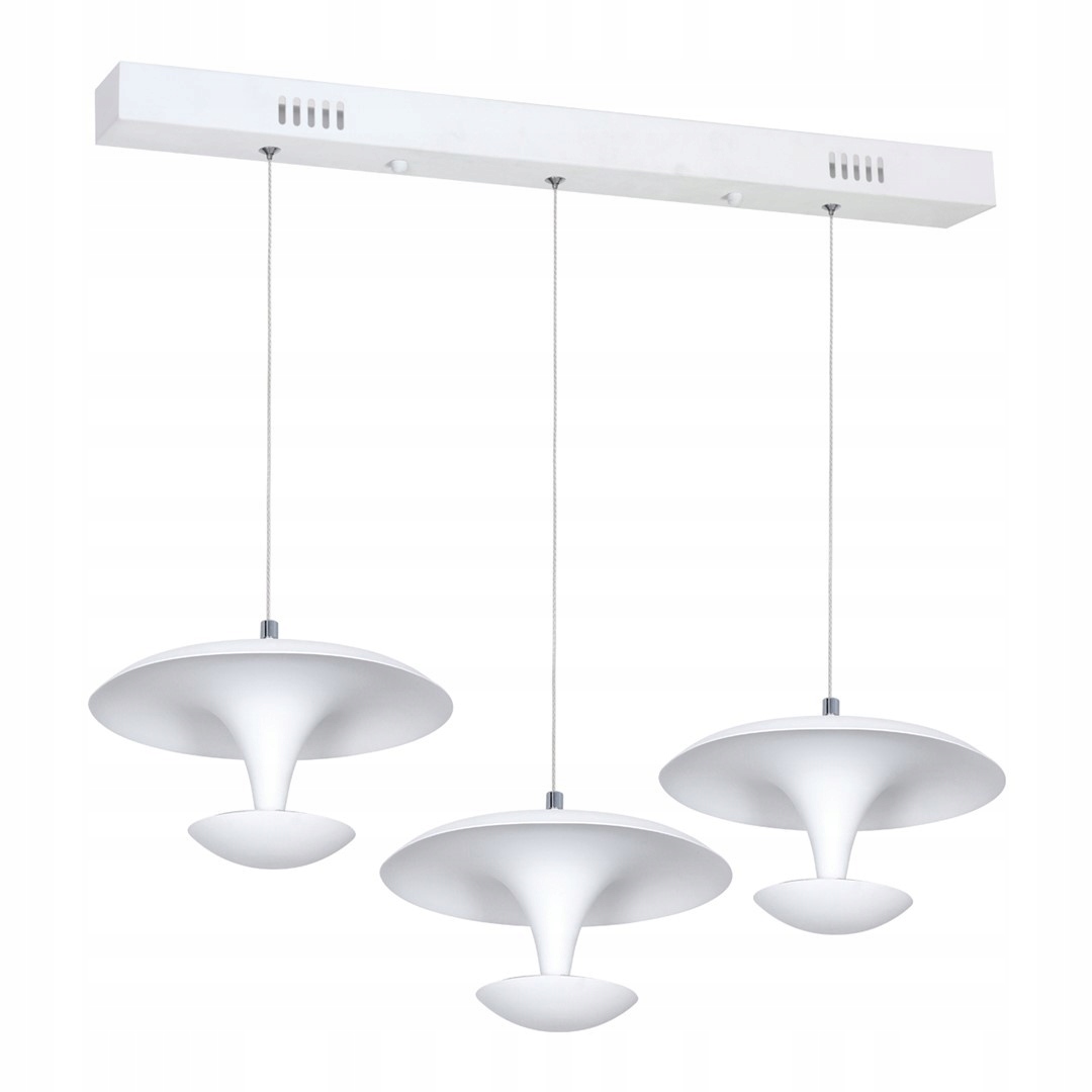 Neobvyklá závěsná bílá Led lampa 3x12W 4000K Costa ML358 Eko-light