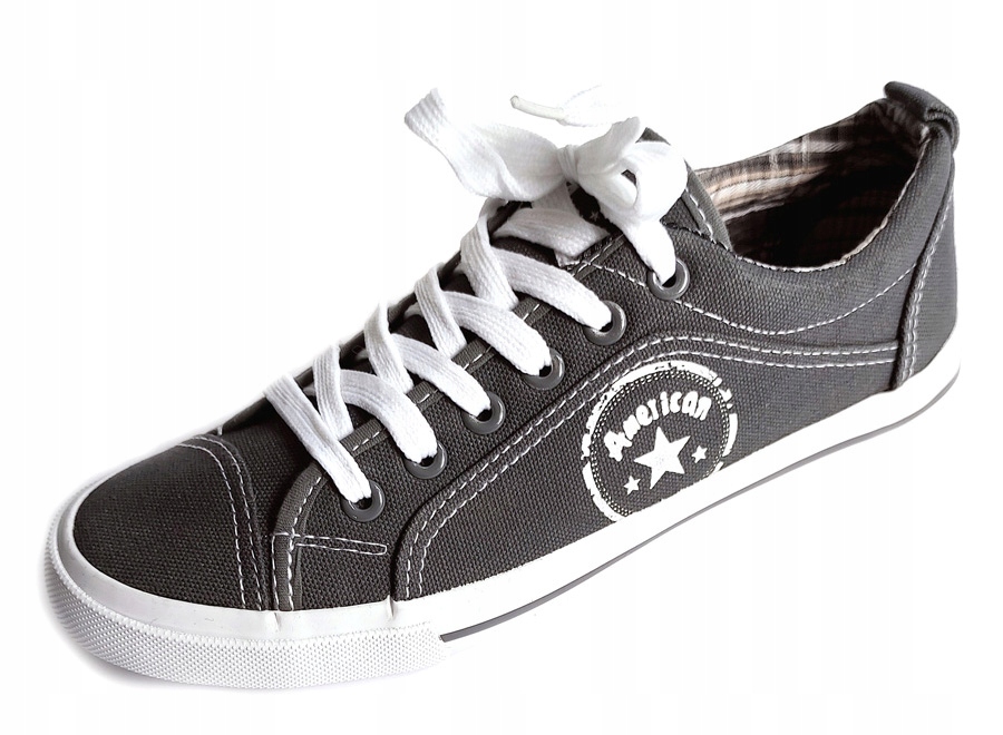 

Trampki sportowe tenisówki szare 40