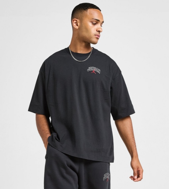 Pánské Tričko Sportovní černé Oversized Air Jordan II2344-010 vel. L