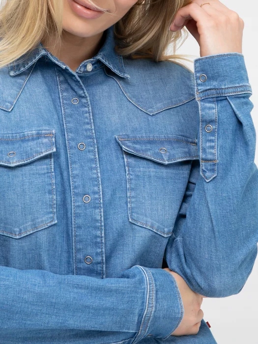 BIG STAR KOSZULA DAMSKA JEANSOWA NORRA 239 S Rozmiar S