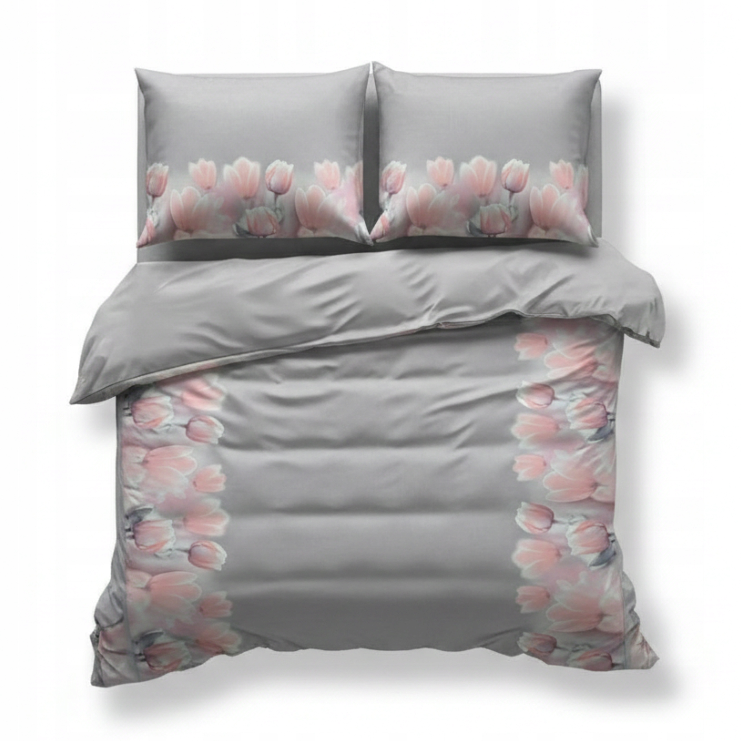 Súprava posteľnej bielizne 220x200 Tulipány s krásnym motívom, mäkká a odolná elanobavlna