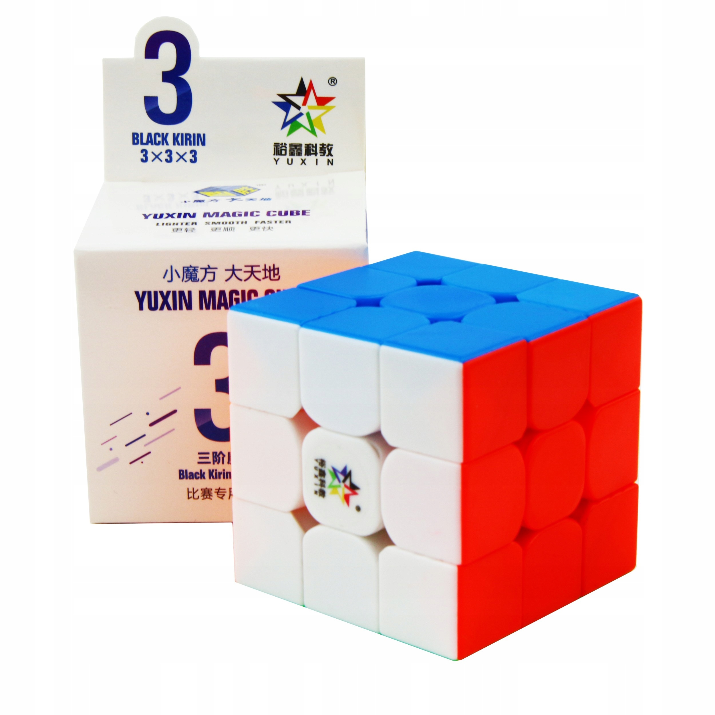 

YuXin Czarna Kylin 3x3x3 Kolorowa
