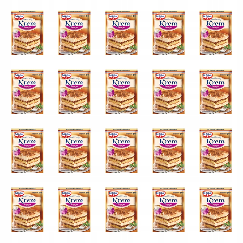 Dr. Oetker Krém na dorty a koláče s příchutí tiramisu 109 g X20